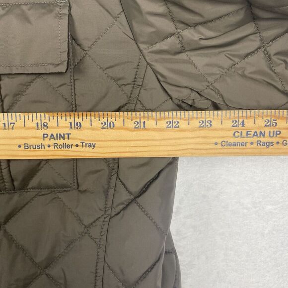 Cole Haan Barn Coat Utility Jacket Mens Large Brown Quilted Corduroy Plaid - Picture 7 of 10